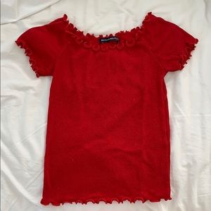 brandy lettuce cut off the shoulder top